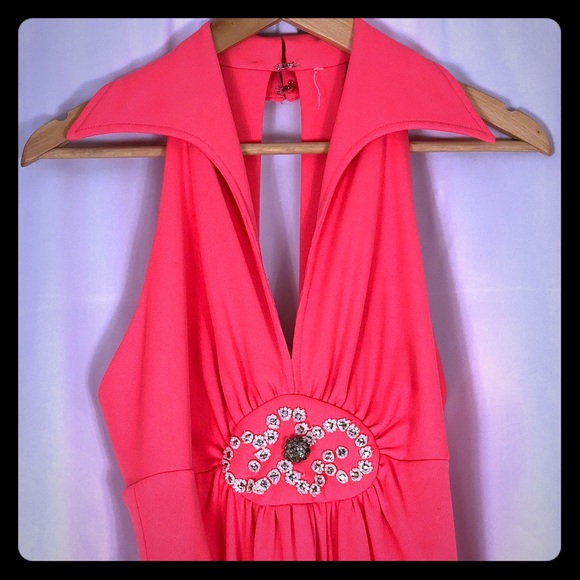 💃🏼 Vintage Neon Pink Disco Dress💃🏼 - Picture 4 of 8